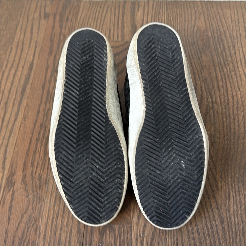 Golden Goose MidStar Black Glitter Sneakers, Good Condition: Size 8 - Picture 9 of 14